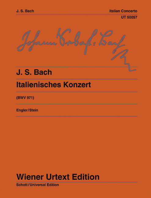 Bach: Italian Concerto BWV 971 for Piano published by Wiener Urtext